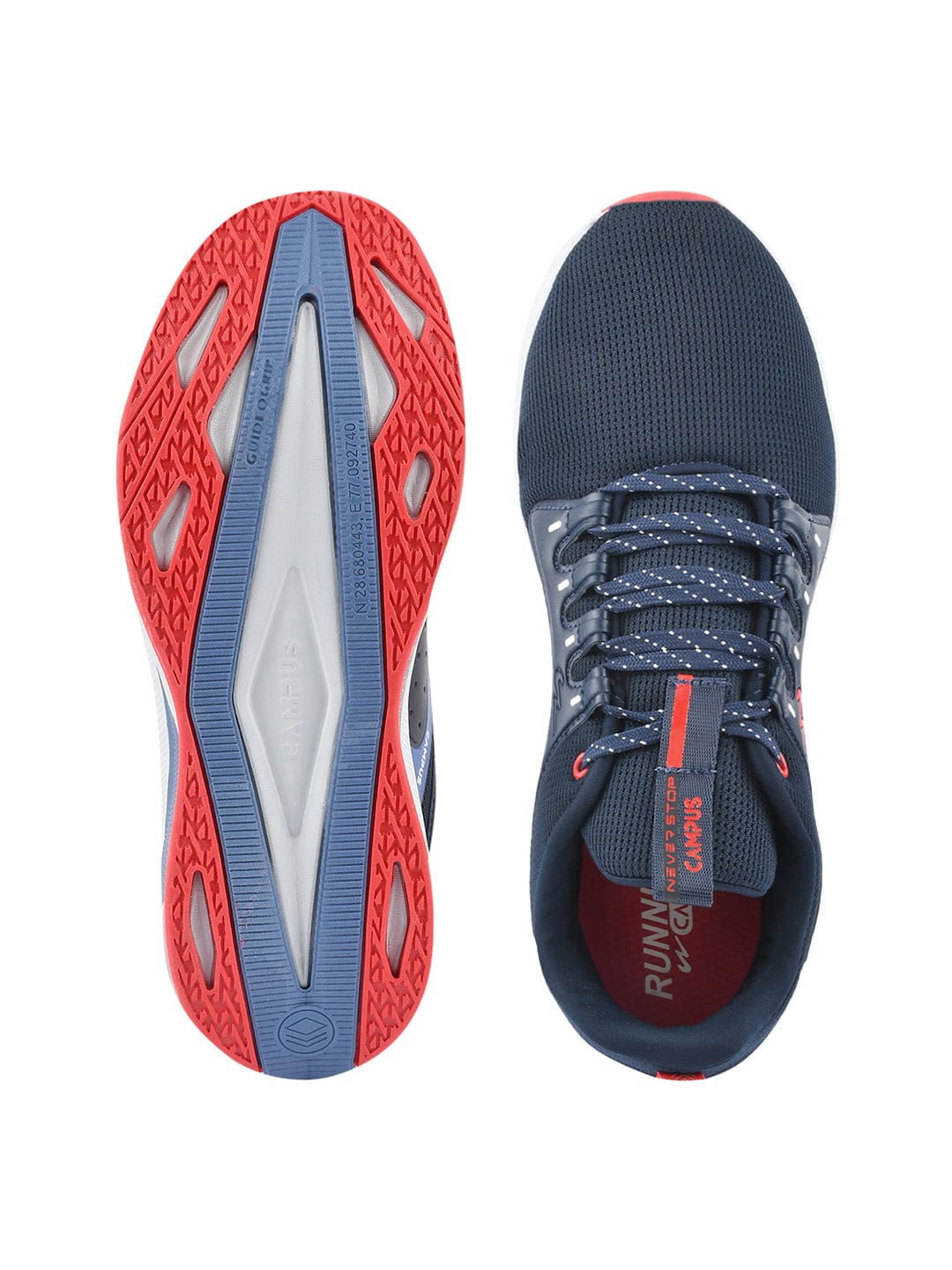 Buy Running Shoes For Men Camp Fortnite Navy Red Campus Shoes