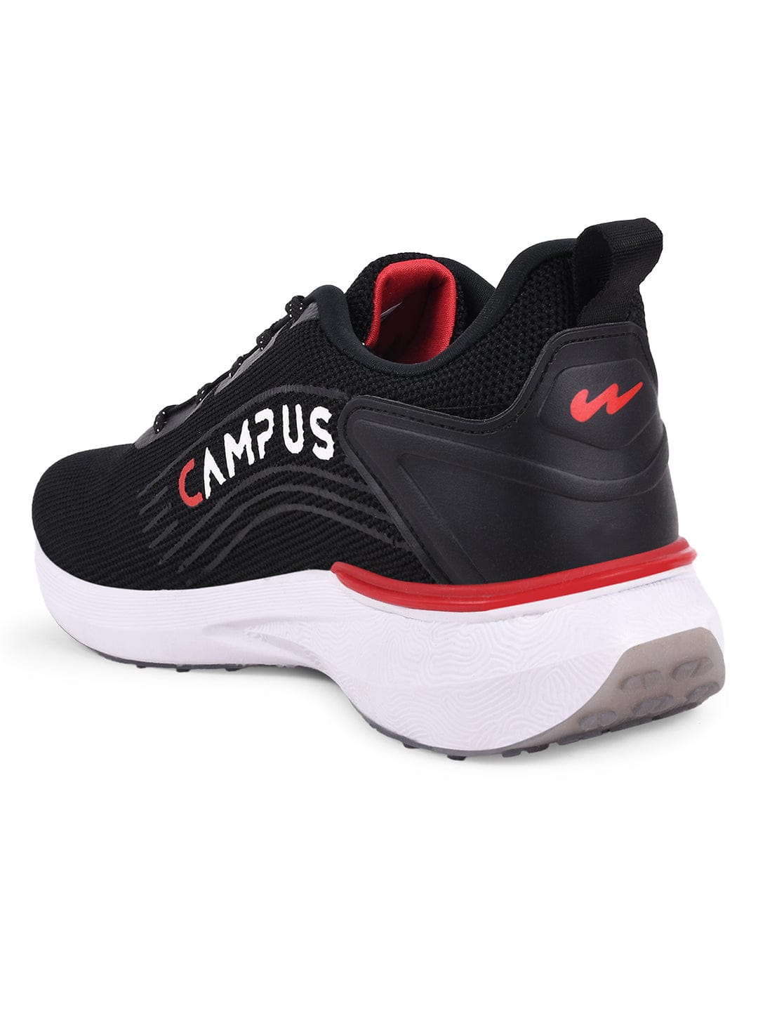 Campus continent men's on sale black running shoe
