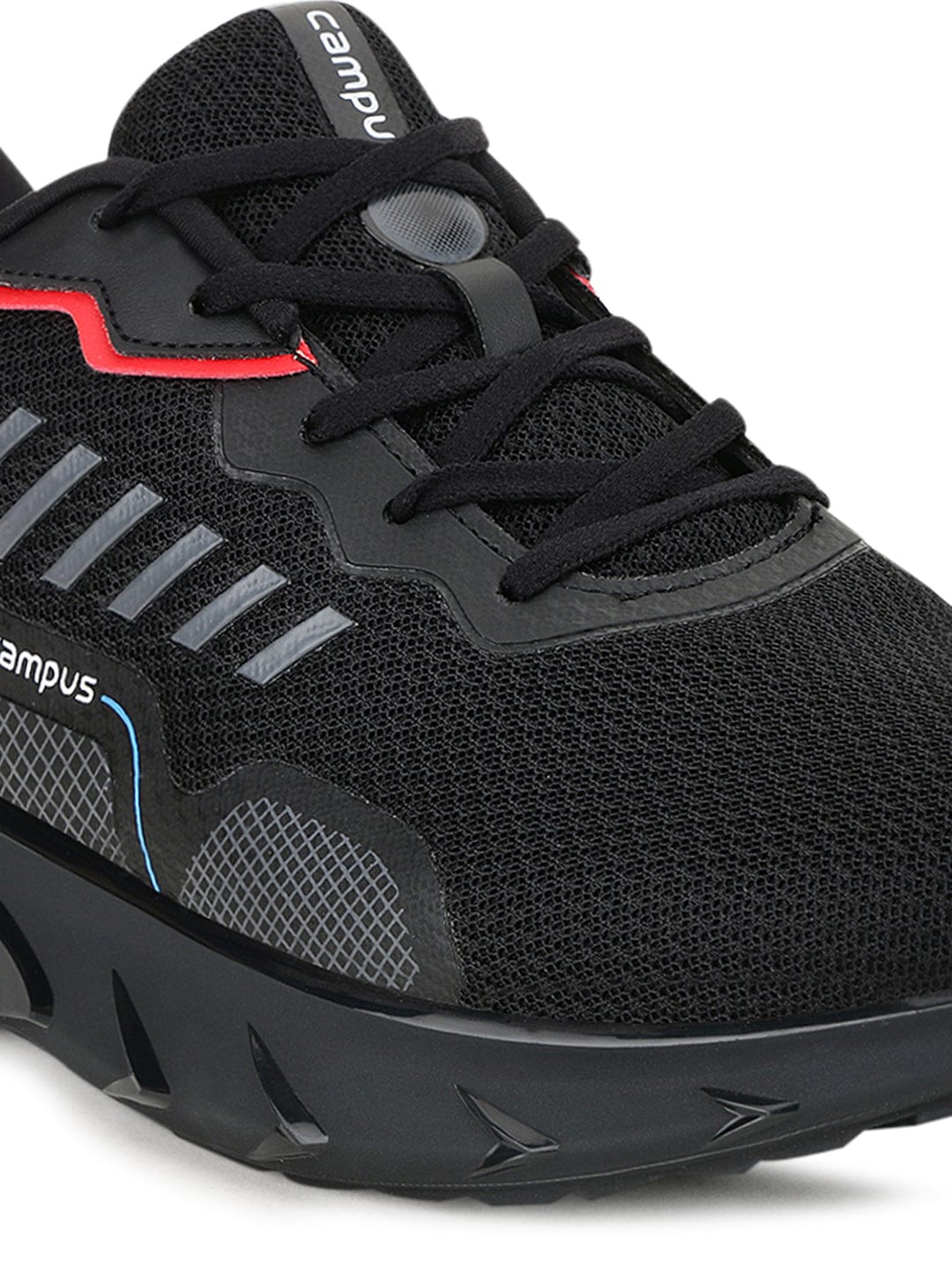 DECCAN Black Men's Running Shoes