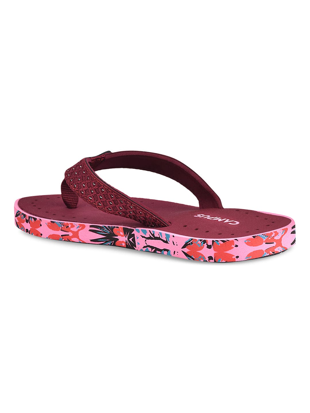 Burgundy sales flip flops