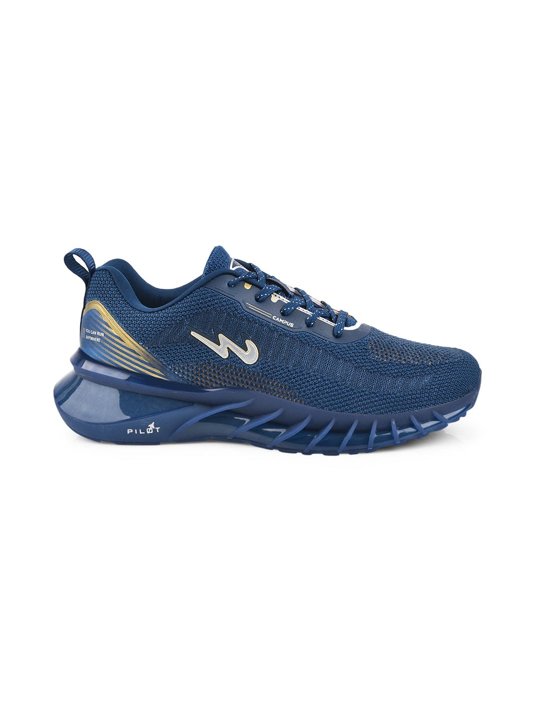 Buy Running Shoes For Men: Hood-M-Blu-Golden Campus Shoes