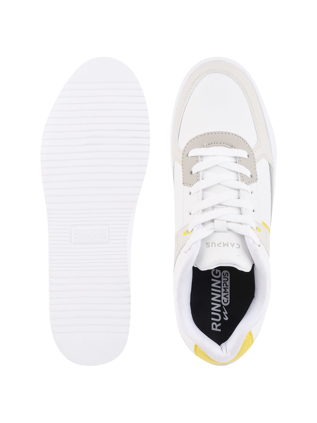Buy Sneakers For Men: Og-2-Wht-Sil-Beige | Campus Shoes