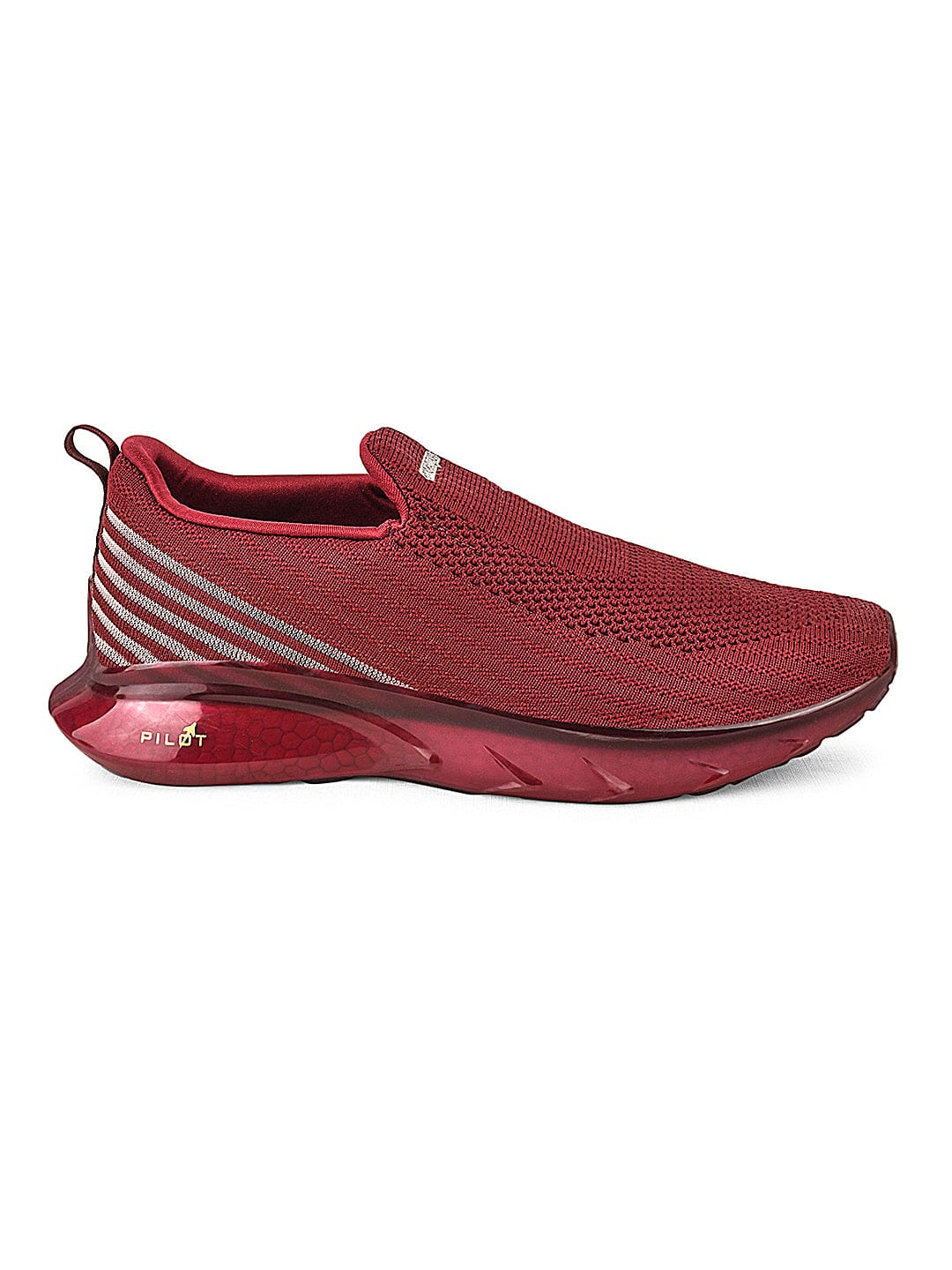 PILOT PRO Burgundy Men's Walking Shoes - Main Image