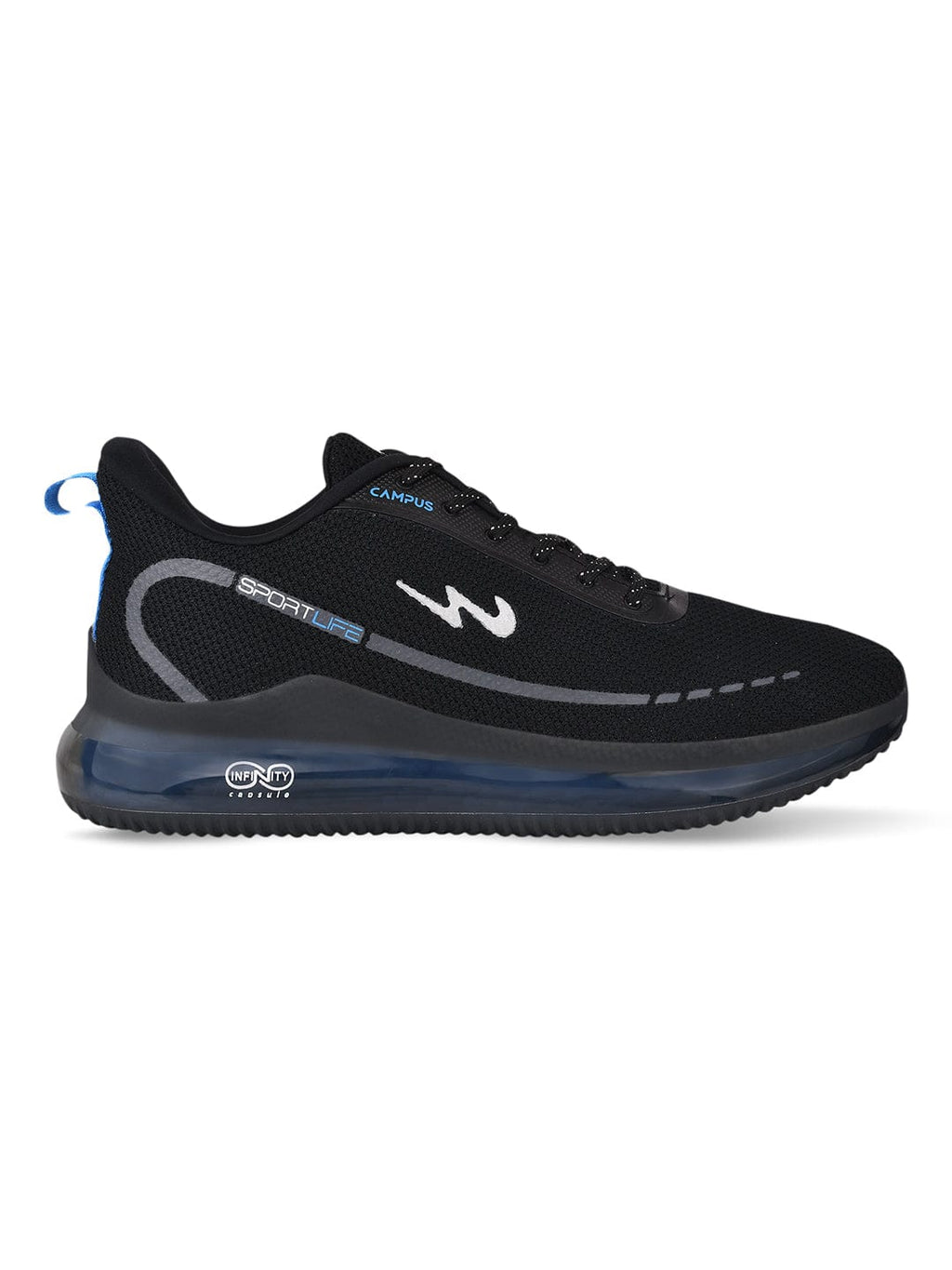 SENSOR Black Men's Running Shoes