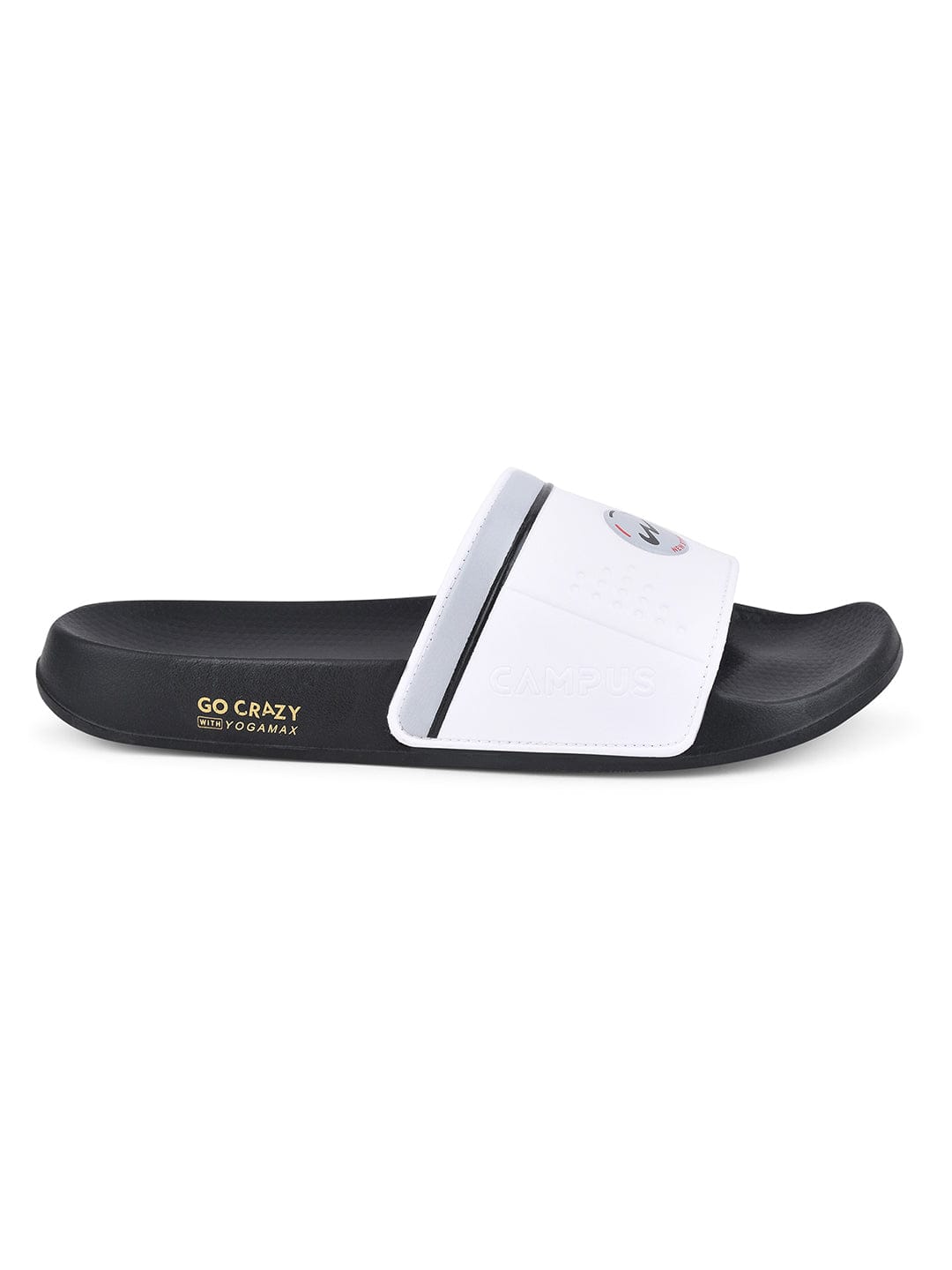 Buy Slides For Men: Sl-431-Wht-L-Gry Campus Shoes