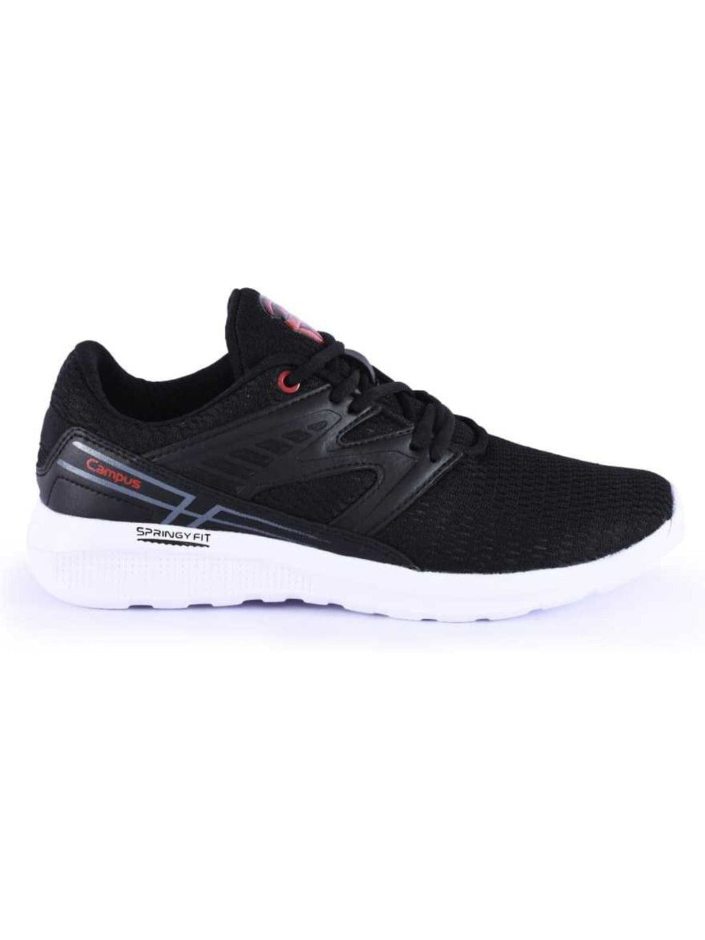SLIDO Black Men's Running Shoes
