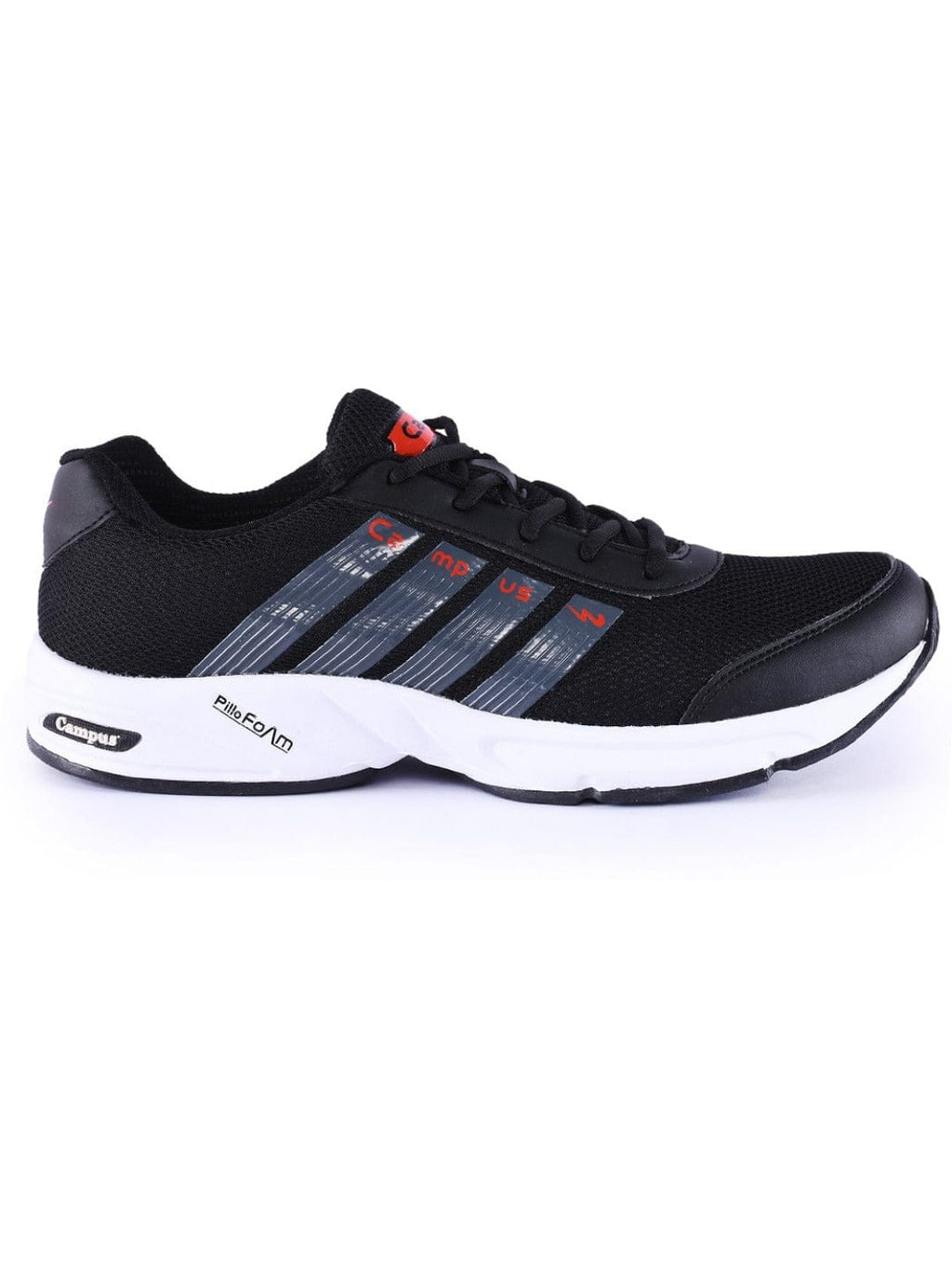 BULL Pro Black Men's Running Shoes